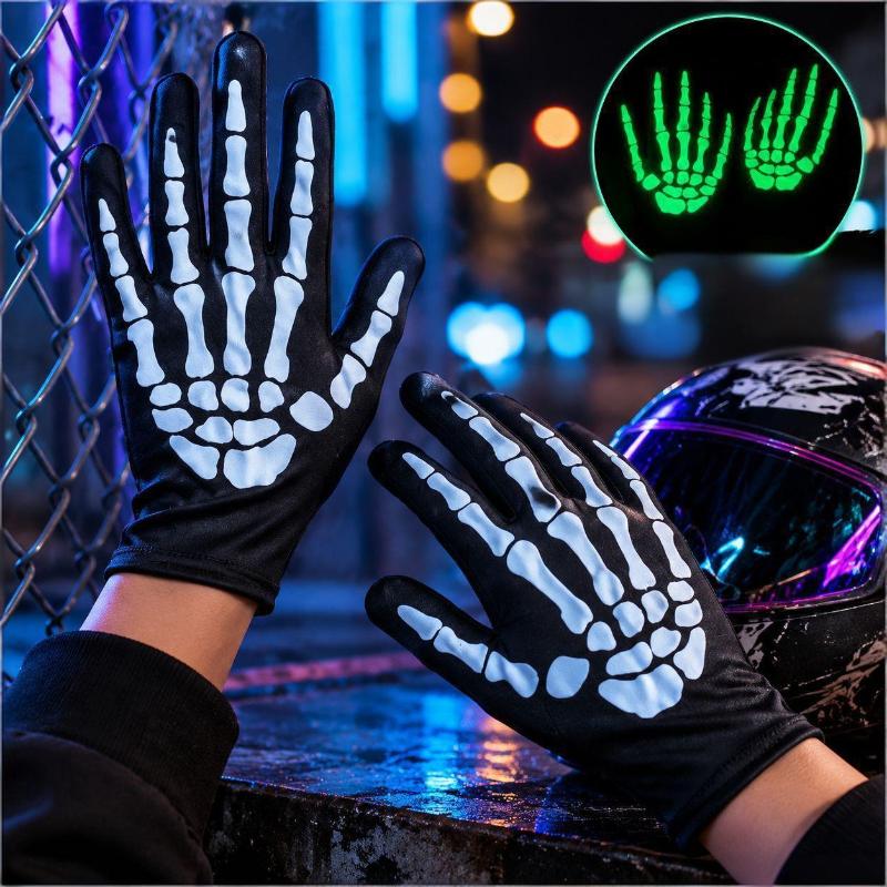 Luvas de Esqueleto de Dedo Int - Women Fashion Gloves avaliação e preço