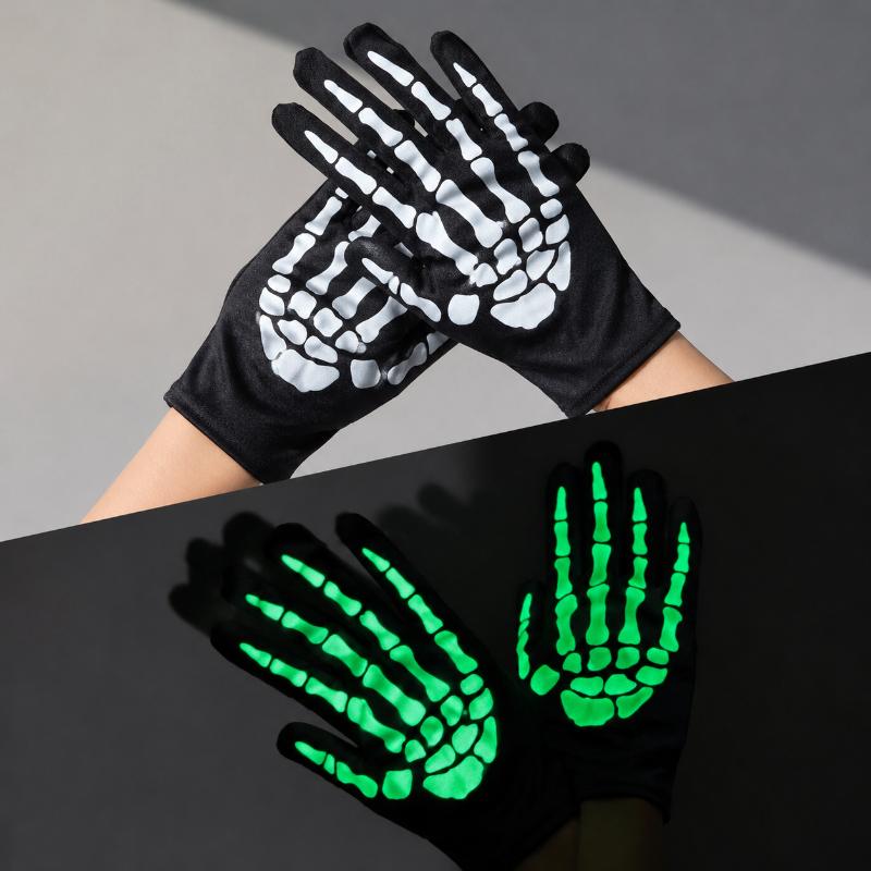 Luvas de Esqueleto de Dedo Int - Women Fashion Gloves avaliação e preço