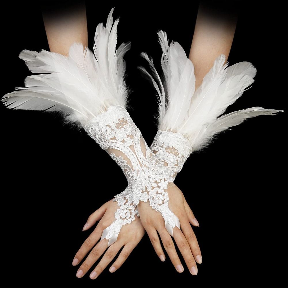 1pc acessórios de moda rendas  - Women Fashion Gloves avaliação e preço
