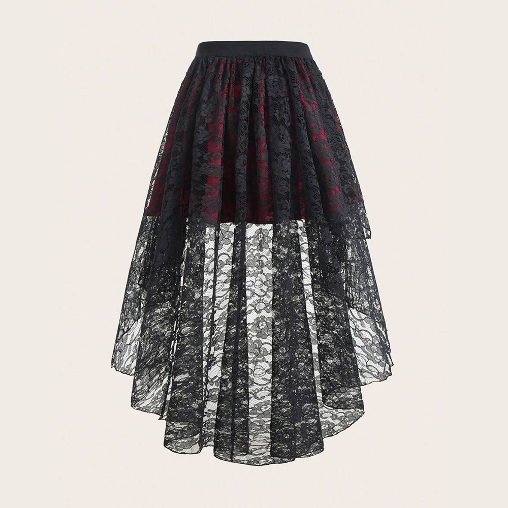 Plus size gótico elegante saia - Women'S Fashion Umbrella avaliação e preço