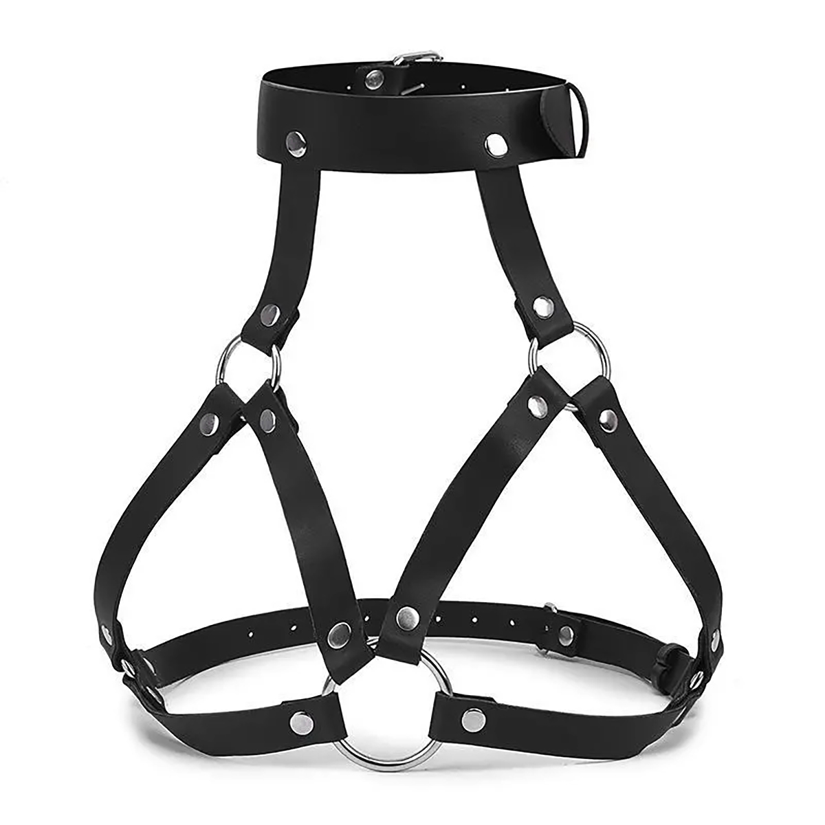 Gothic Fetish Couro Suspensóri - Women'S Fashion Harness avaliação e preço