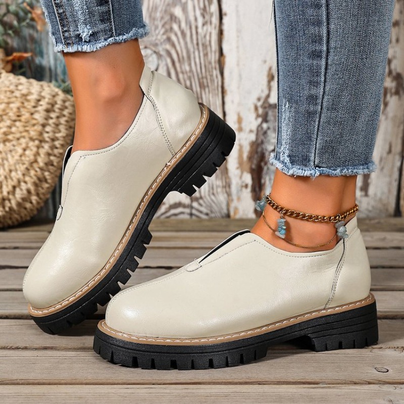 Sapatos Femininos Estilo Britâ - Women'S Fashion Walking Shoes avaliação e preço