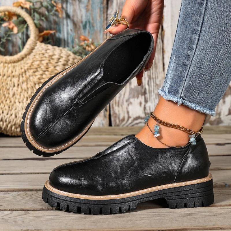 Sapatos Femininos Estilo Britâ - Women'S Fashion Walking Shoes avaliação e preço