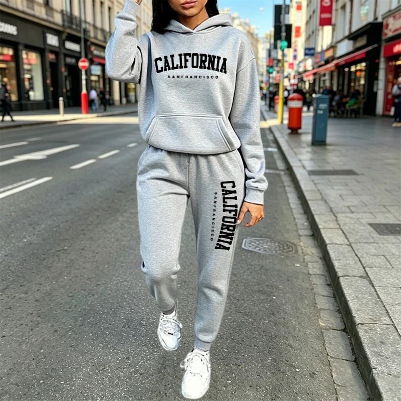 Conjunto de Moletom Casual Urb - Women Fashion Outfits avaliação e preço