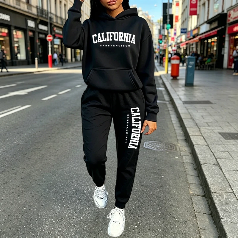 Conjunto de Moletom Casual Urb - Women Fashion Outfits avaliação e preço