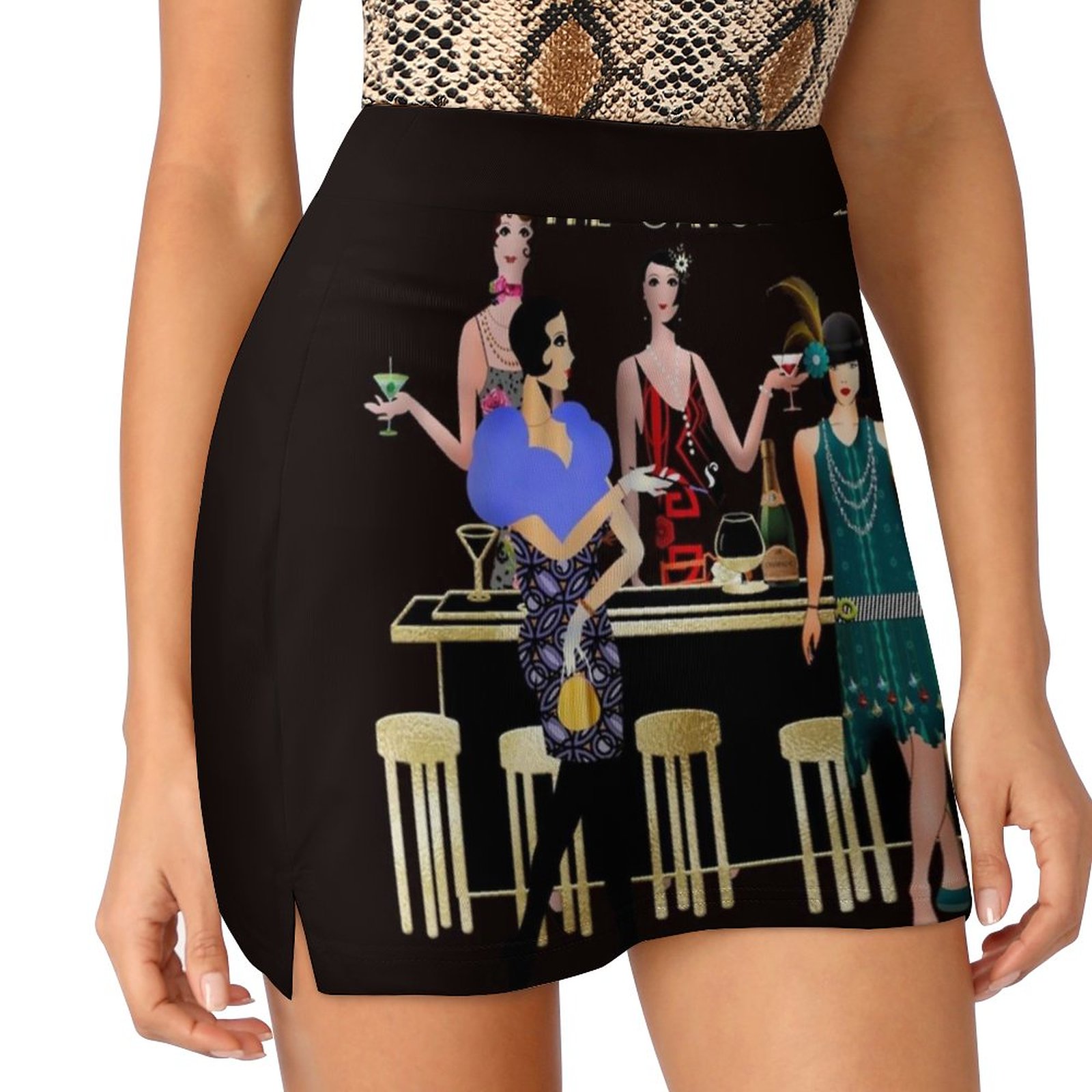 The Gatsby Era Saias Mulher Mo - Women'S Fashion Roaring 20S avaliação e preço