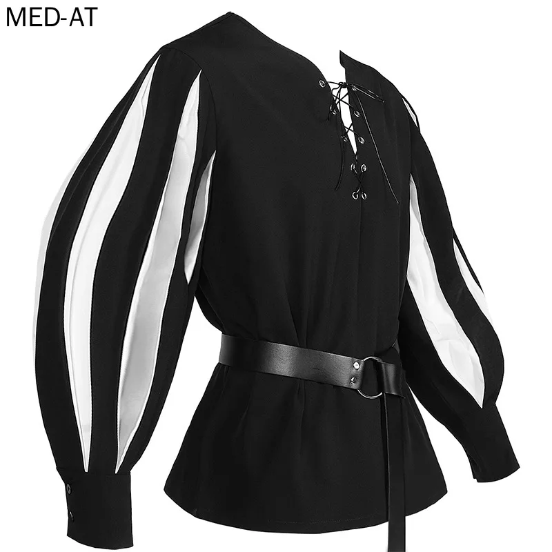 Cosplay medieval masculino hal - Belted Shirt Dress avaliação e preço