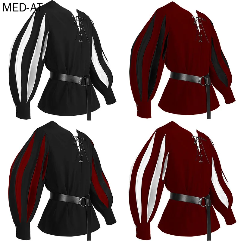 Cosplay medieval masculino hal - Belted Shirt Dress avaliação e preço