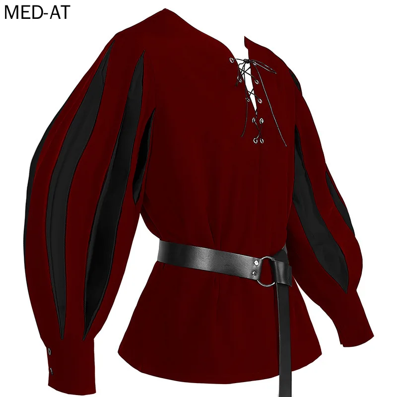 Cosplay medieval masculino hal - Belted Shirt Dress avaliação e preço