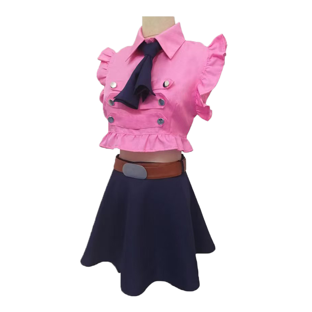 Fantasia Cosplay Elizabeth Lio - Belted Shirt Dress avaliação e preço