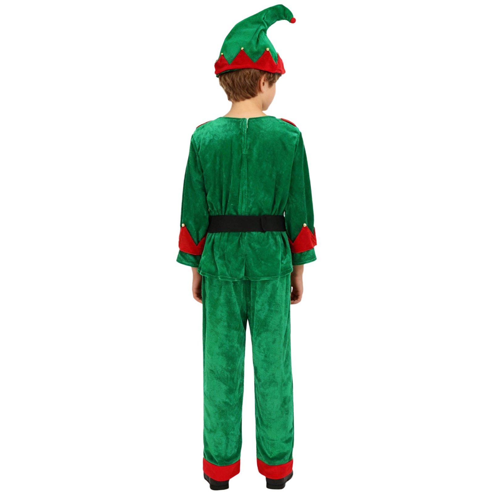 Meninos natal elfo traje natal - Belted Shirt Dress avaliação e preço