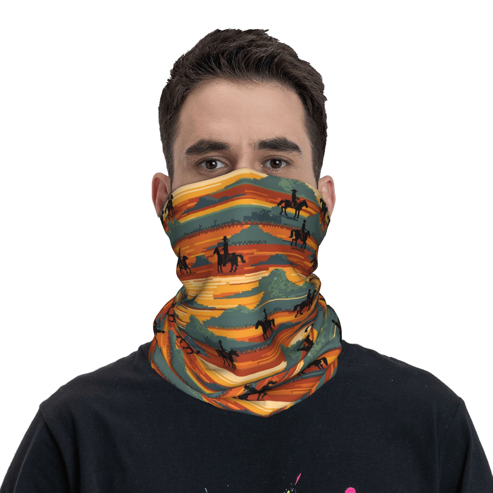 Lenço Bandana Estampado de Cau - Women'S Fashion Wild West avaliação e preço