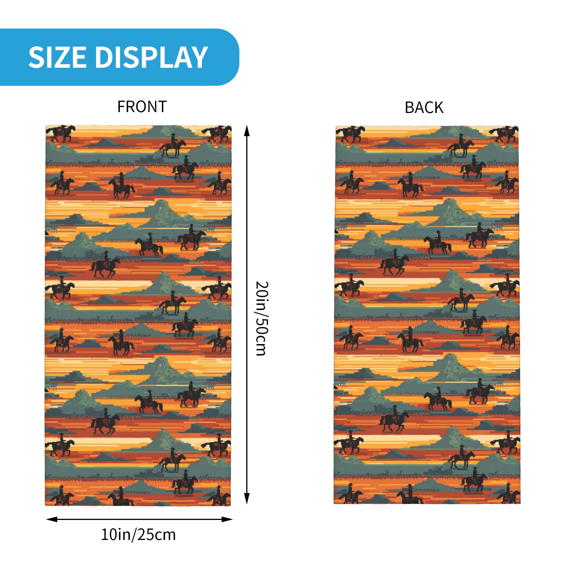 Lenço Bandana Estampado de Cau - Women'S Fashion Wild West avaliação e preço