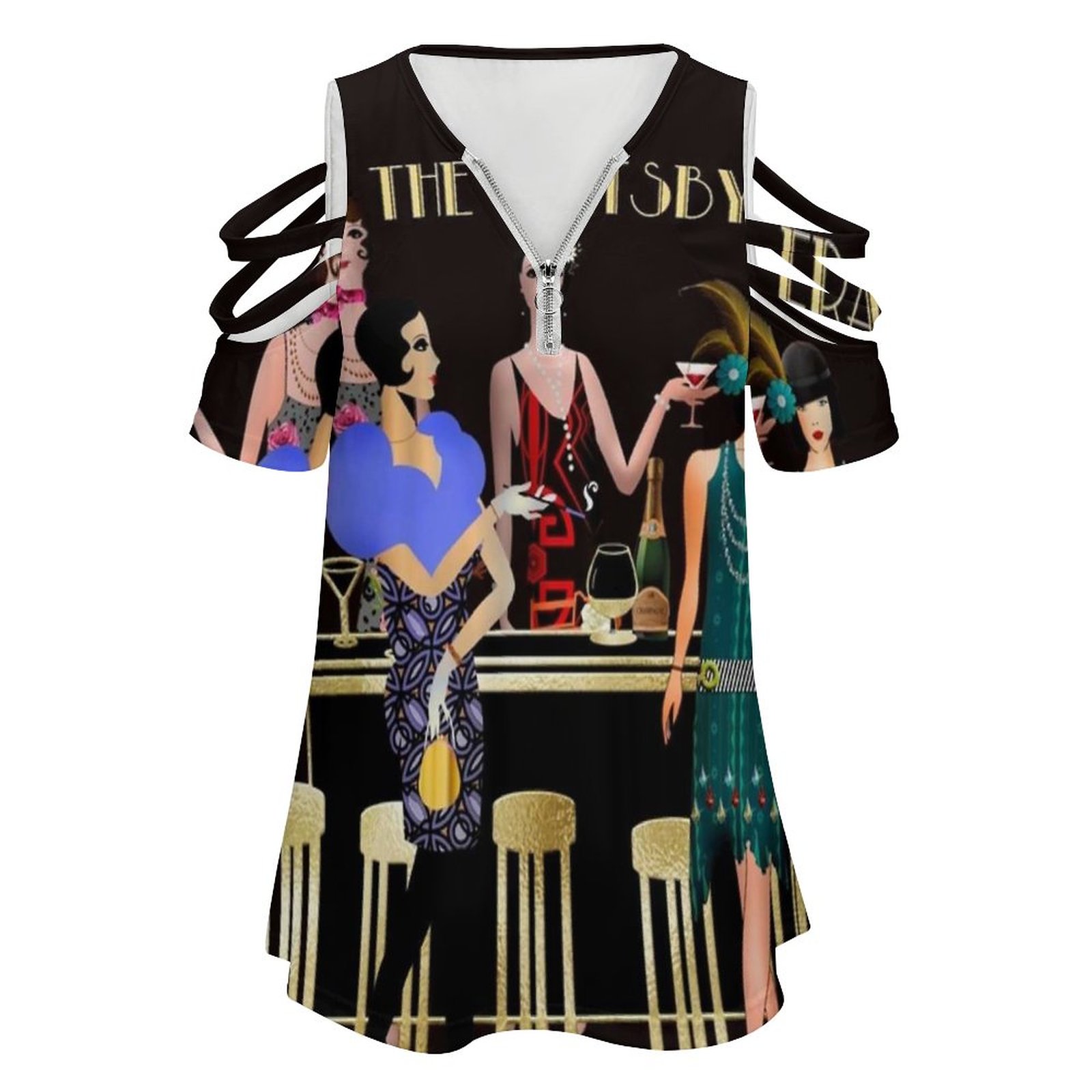 The Gatsby Era Nova Moda Zip O - Women'S Fashion Roaring 20S avaliação e preço