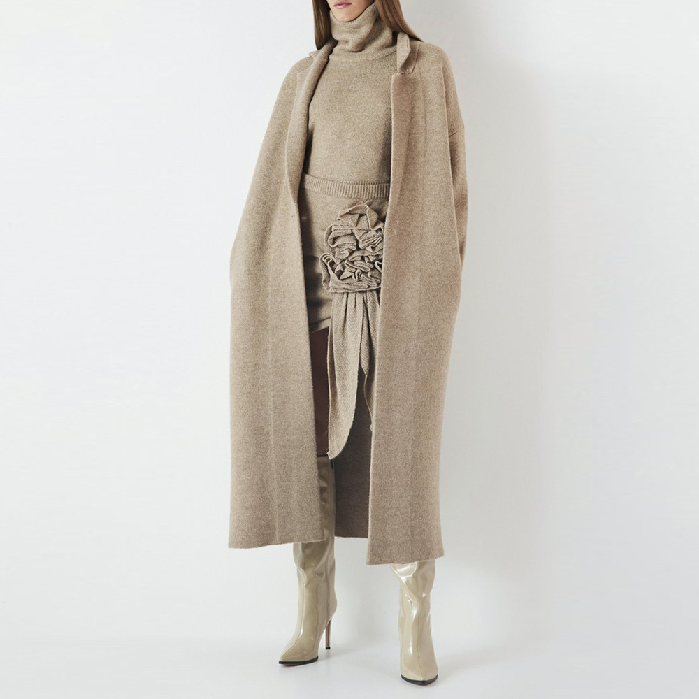 TWOTWINSTYLE conjunto de três  - Women'S Fashion Long Coat avaliação e preço