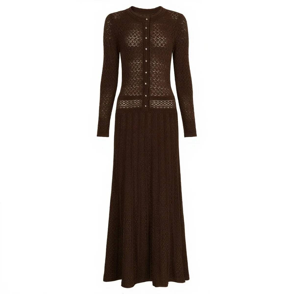 Leosoxs mangas compridas moda  - Women Fashion Gown avaliação e preço