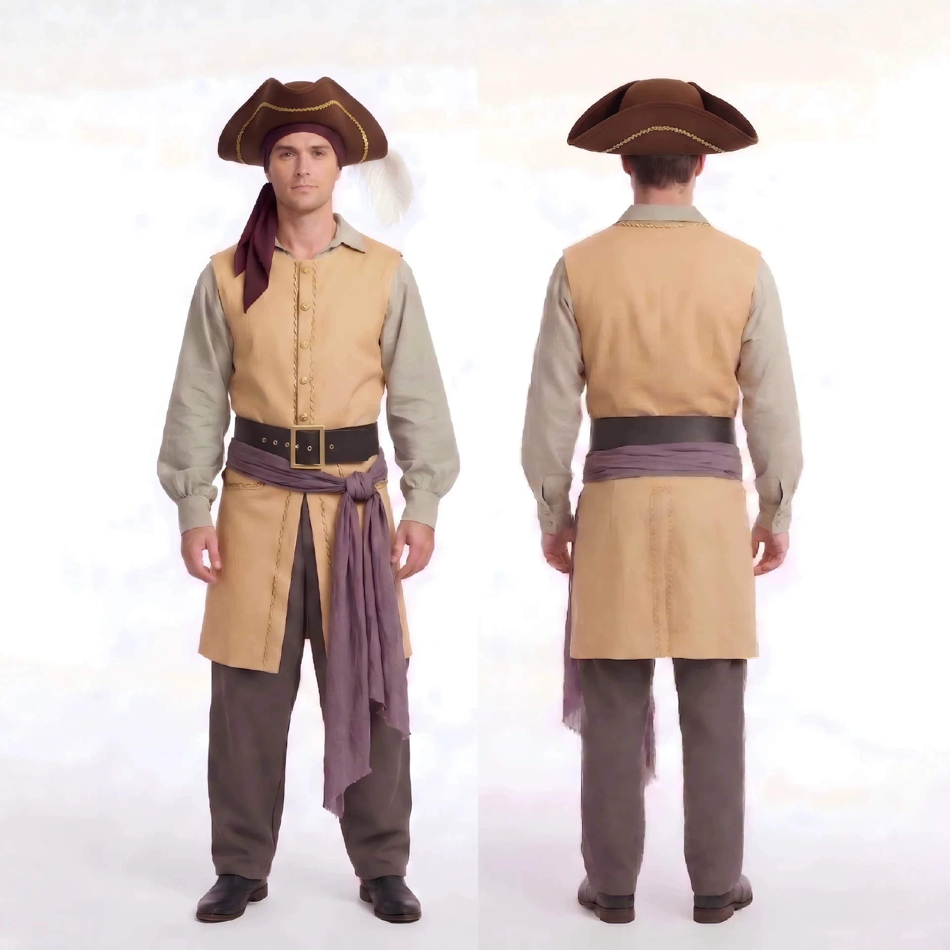 Fantasia de Pirata Capitão Cla - Belted Shirt Dress avaliação e preço