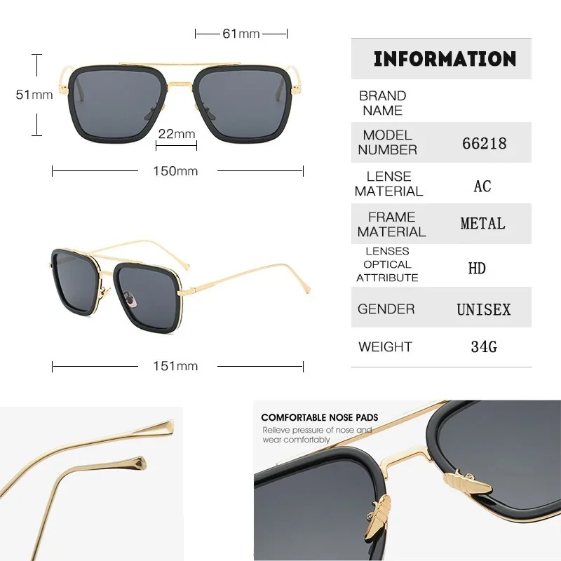 Óculos de Sol Steam Punk Tony  - Women Fashion Glasses avaliação e preço